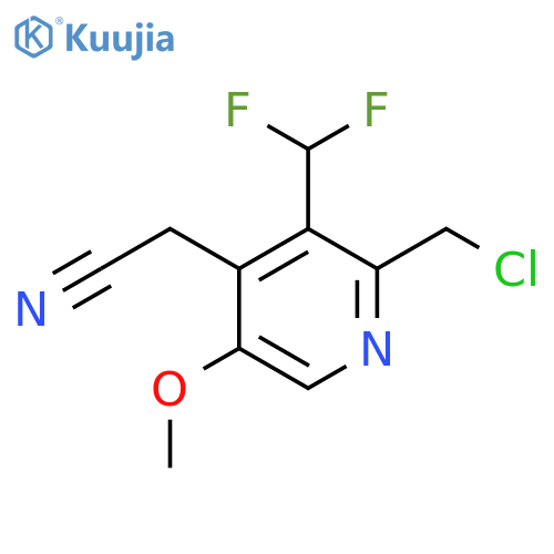 2-(Chloromethyl)-3-(difluoromethyl)-5-methoxypyridine-4-acetonitrile structure