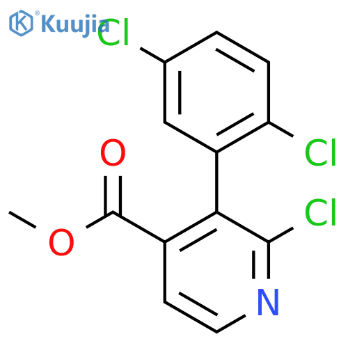 Methyl 2-chloro-3-(2,5-dichlorophenyl)isonicotinate structure