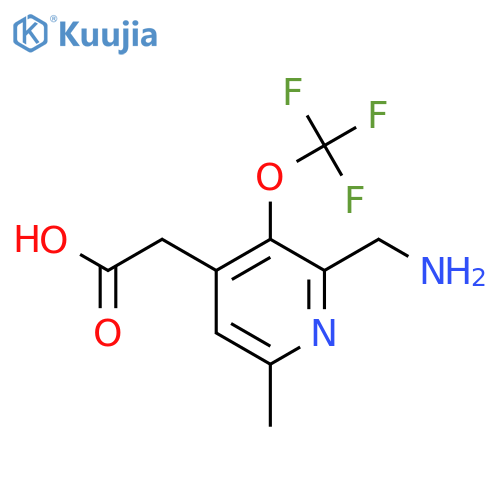2-(Aminomethyl)-6-methyl-3-(trifluoromethoxy)pyridine-4-acetic acid structure