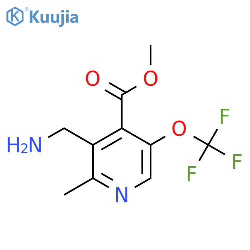 Methyl 3-(aminomethyl)-2-methyl-5-(trifluoromethoxy)pyridine-4-carboxylate structure
