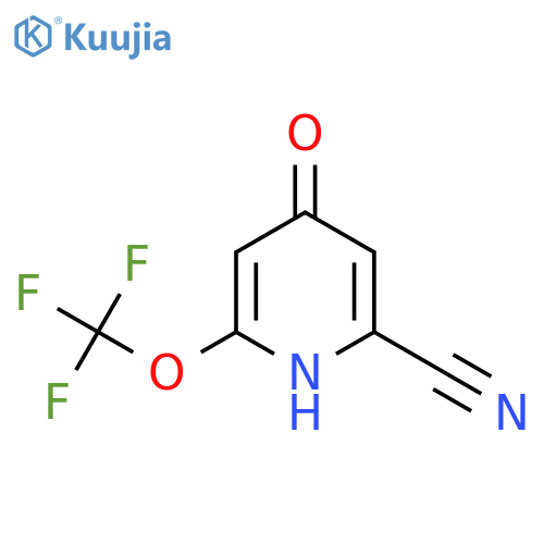 2-Cyano-4-hydroxy-6-(trifluoromethoxy)pyridine structure