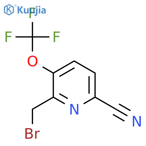 2-(Bromomethyl)-6-cyano-3-(trifluoromethoxy)pyridine structure