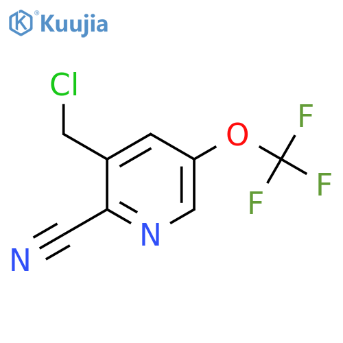 3-(Chloromethyl)-2-cyano-5-(trifluoromethoxy)pyridine structure