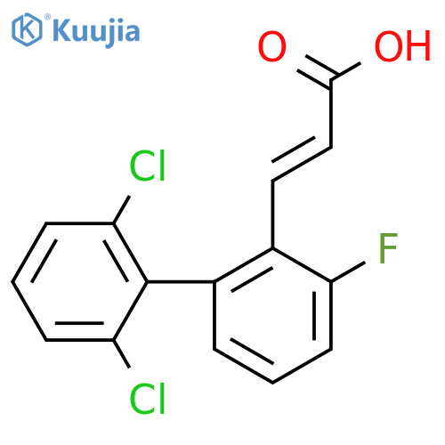3-(2',6'-Dichloro-3-fluoro-biphenyl-2-yl)-acrylic acid structure