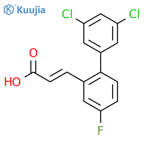 3-(3',5'-Dichloro-4-fluoro-biphenyl-2-yl)-acrylic acid structure