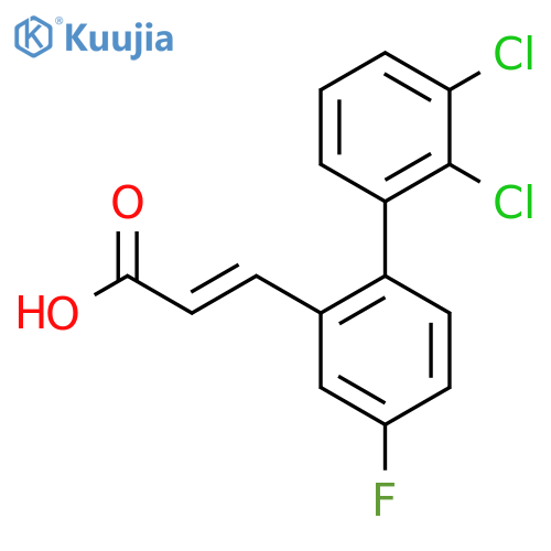 3-(2',3'-Dichloro-4-fluoro-biphenyl-2-yl)-acrylic acid structure