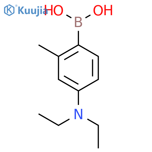 (4-(Diethylamino)-2-methylphenyl)boronic acid structure