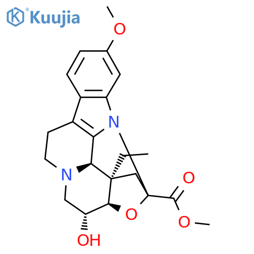 methyl (14alpha,17beta,18beta)-18-hydroxy-11-methoxy-14,15-dihydro-14,17-epoxyeburnamenine-14-carboxylate structure