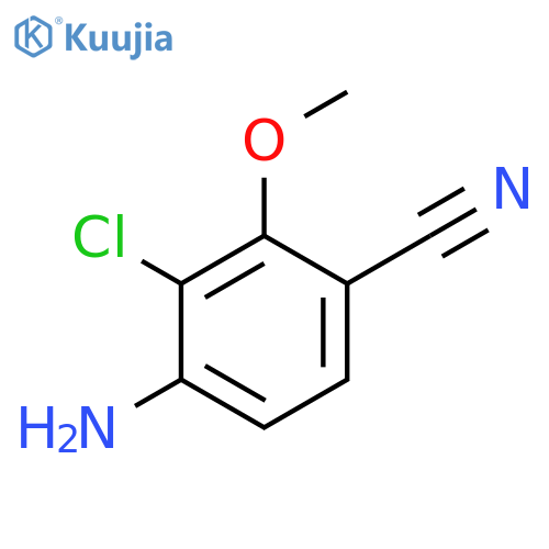 4-Amino-3-chloro-2-methoxybenzonitrile structure