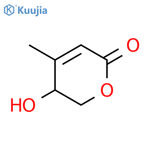 (R)-5,6-dihydro-5-hydroxy-4-methyl-2H-pyran-2-one structure