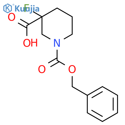 1-Cbz-3-fluoropiperidine-3-carboxylic Acid structure