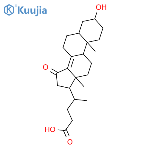 Chol-8(14)-en-24-oicacid, 3-hydroxy-15-oxo-, (3b,5a)- (9CI) structure