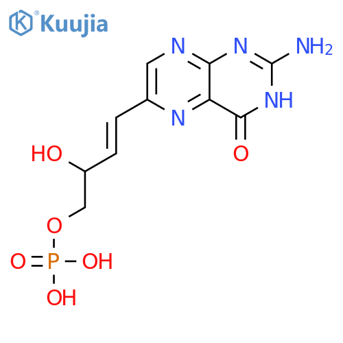 4(3H)-Pteridinone,2-amino-6-[3-hydroxy-4-(phosphonooxy)-1-buten-1-yl]- structure