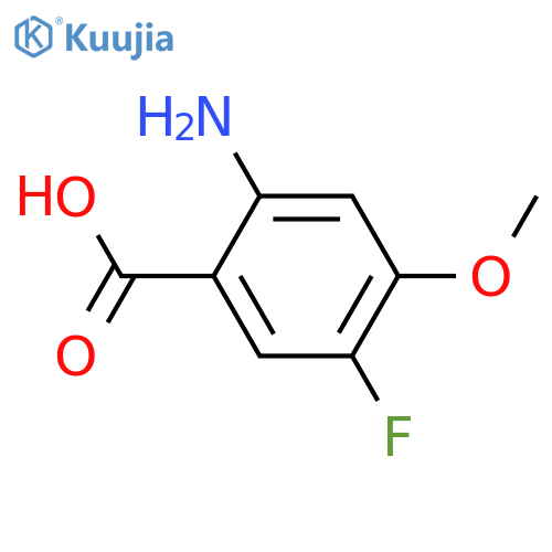 2-Amino-5-fluoro-4-methoxybenzoic acid structure