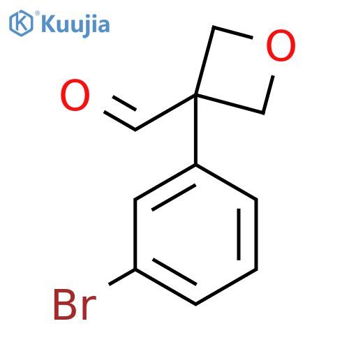 3-(3-bromophenyl)oxetane-3-carbaldehyde structure