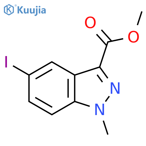 Methyl 5-iodo-1-methyl-1H-indazole-3-carboxylate structure