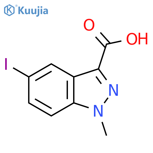 5-Iodo-1-methyl-1H-indazole-3-carboxylic acid structure