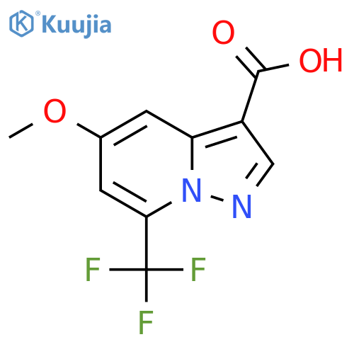 5-Methoxy-7-(trifluoromethyl)pyrazolo[1,5-A]pyridine-3-carboxylic acid structure