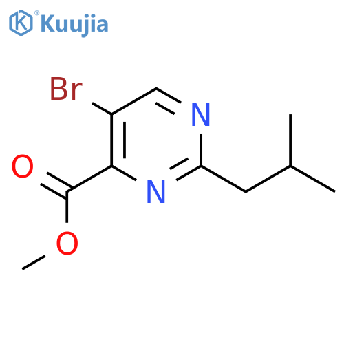 Methyl 5-bromo-2-isobutylpyrimidine-4-carboxylate structure