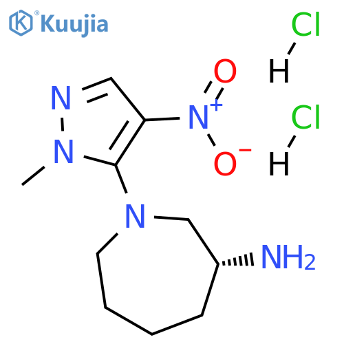 (R)-3-AMINO-1-(1-METHYL-4-NITRO-1H-PYRAZOL-5-YL)AZEPANE 2HCL structure