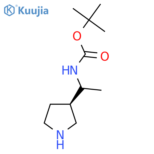 (3R)-3-(1-(Boc-amino)ethyl)-pyrrolidine structure
