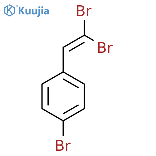 1,1-dibromo-2-(4-bromophenyl)ethene structure