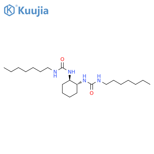 1,1’-(trans-1,2-Cyclohexanediyl)bis(3-heptylurea) structure
