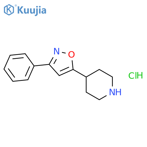 3-Phenyl-5-(piperidin-4-yl)isoxazole hydrochloride structure