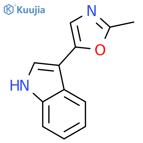1H-Indole,3-(2-methyl-5-oxazolyl)- structure