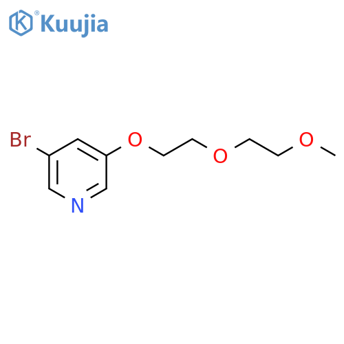 3-Bromo-5-[2-(2-methoxyethoxy)ethoxy]pyridine structure