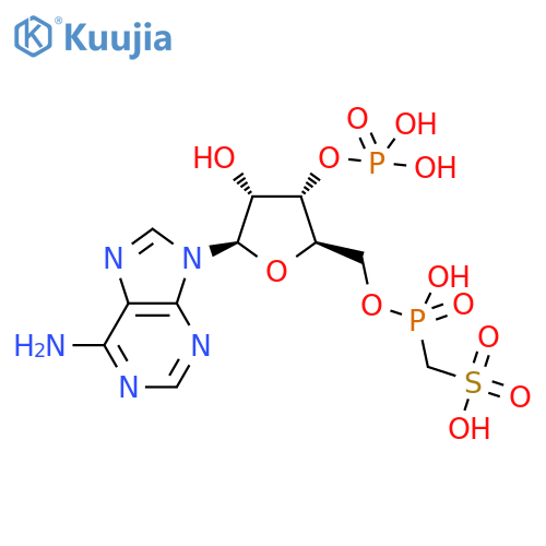 3'-Adenylic acid,5'-[hydrogen (sulfomethyl)phosphonate] (9CI) structure