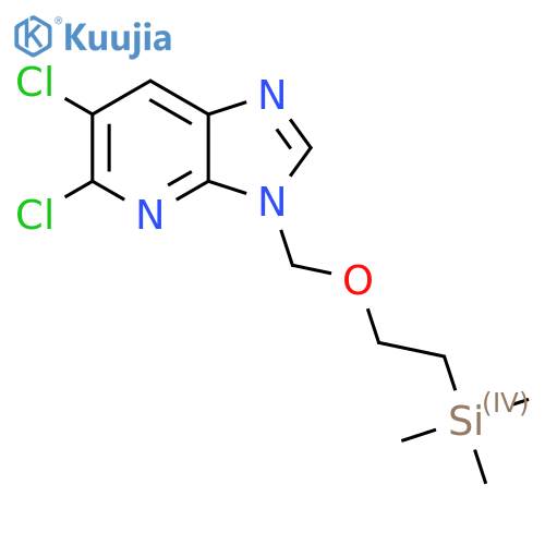 5,6-Dichloro-3-((2-(trimethylsilyl)ethoxy)methyl)-3h-imidazo[4,5-b]pyridine structure