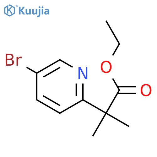 ethyl 2-(5-bromopyridin-2-yl)-2-methylpropanoate structure