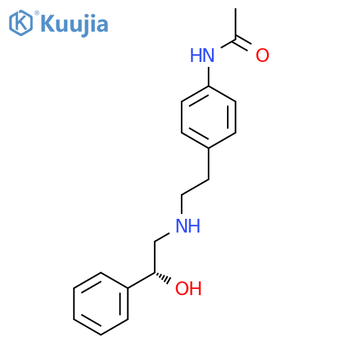 N-4-2-(2R)-2-Hydroxy-2-phenylethylaminoethylphenyl-acetamide structure