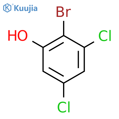 2-Bromo-3,5-dichlorophenol structure