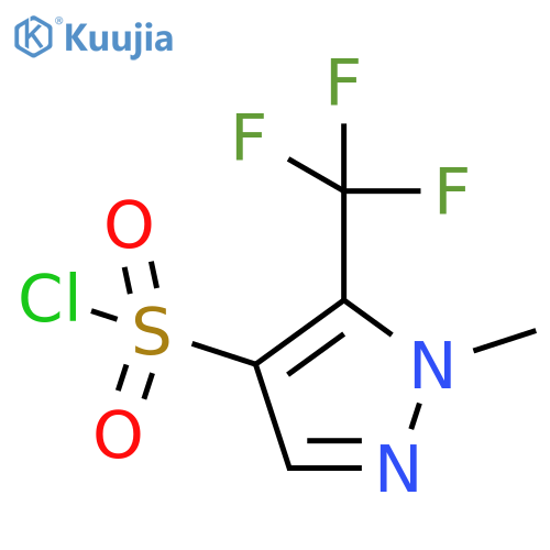 1-Methyl-5-(trifluoromethyl)-1H-pyrazole-4-sulfonyl chloride structure