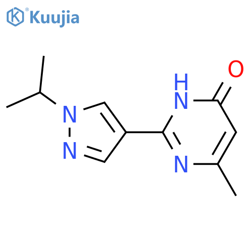 2-(1-Isopropyl-1H-pyrazol-4-yl)-6-methyl-pyrimidin-4-ol structure