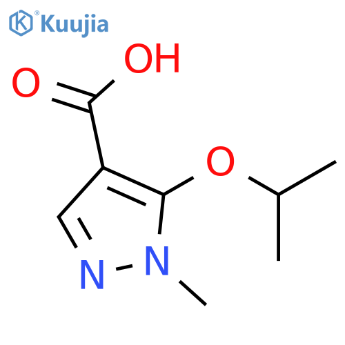 1-methyl-5-(propan-2-yloxy)-1H-pyrazole-4-carboxylic acid structure