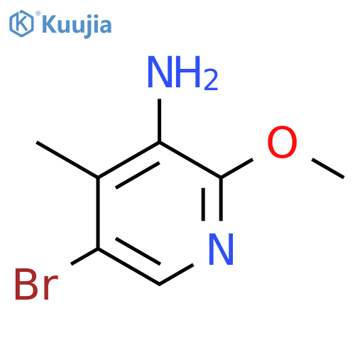 5-Bromo-2-methoxy-4-methylpyridin-3-amine structure