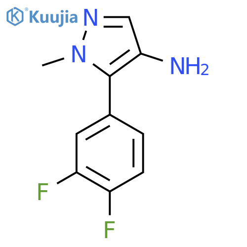 5-(3,4-Difluorophenyl)-1-methyl-1h-pyrazol-4-amine structure