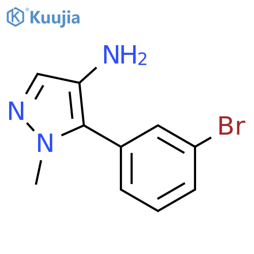 1H-Pyrazol-4-amine, 5-(3-bromophenyl)-1-methyl- structure