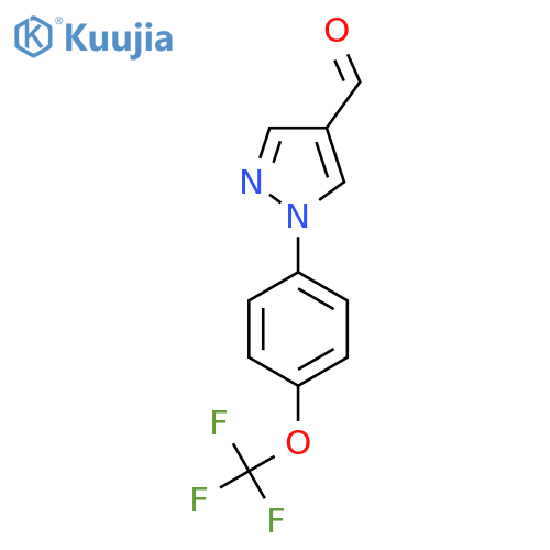 1-4-(trifluoromethoxy)phenyl-1H-pyrazole-4-carbaldehyde structure