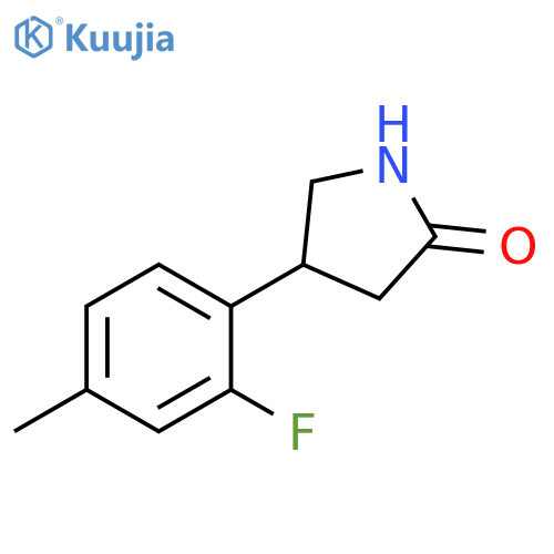 4-(2-fluoro-4-methylphenyl)pyrrolidin-2-one structure