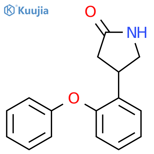 4-(2-phenoxyphenyl)pyrrolidin-2-one structure