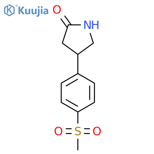 4-(4-methanesulfonylphenyl)pyrrolidin-2-one structure