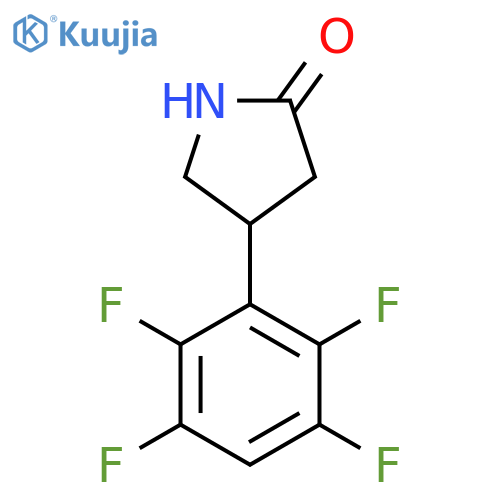 4-(2,3,5,6-tetrafluorophenyl)pyrrolidin-2-one structure