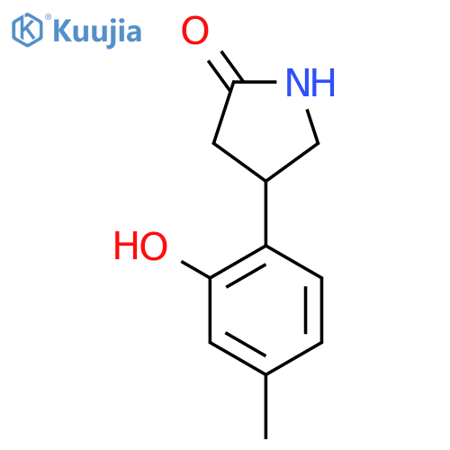 4-(2-hydroxy-4-methylphenyl)pyrrolidin-2-one structure