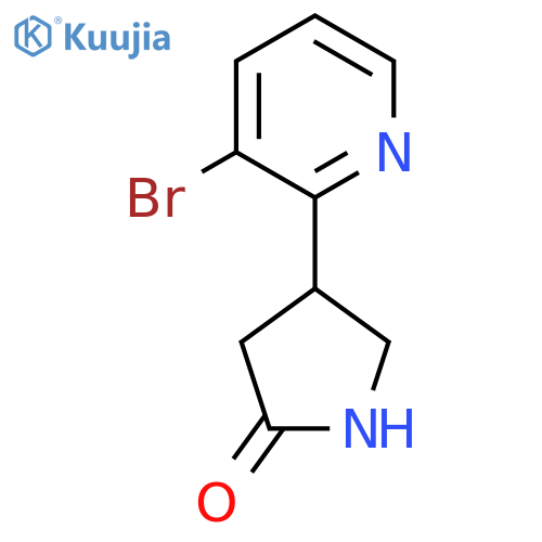 4-(3-bromopyridin-2-yl)pyrrolidin-2-one structure