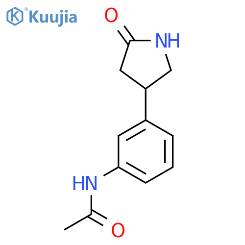 N-3-(5-oxopyrrolidin-3-yl)phenylacetamide structure