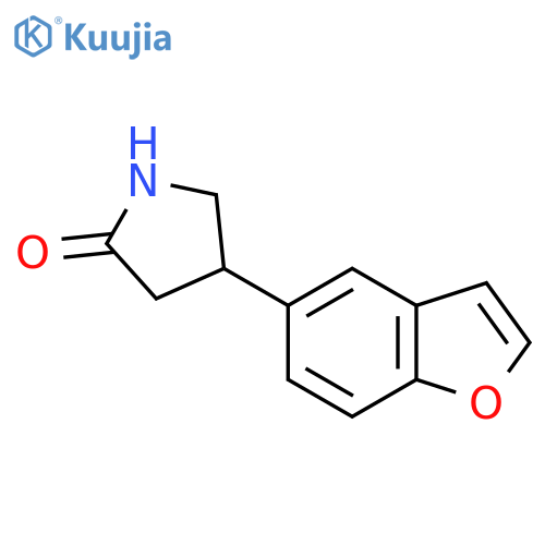 4-(1-benzofuran-5-yl)pyrrolidin-2-one structure